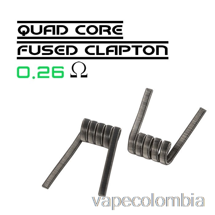 Cable Vape Desechable Wotofo Comp - Bobinas Preconstruidas Clapton Fusionado De Cuatro Núcleos De 0,26 Ohmios - Paquete De 10